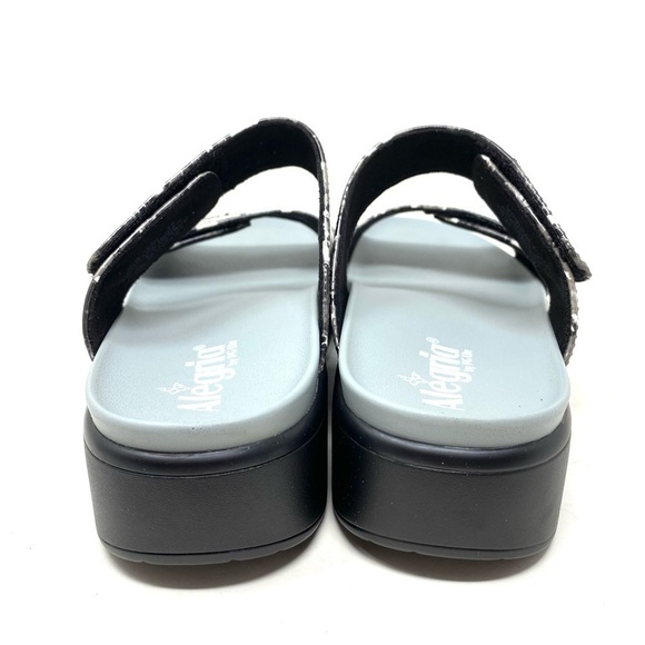 Alegria Rubie Collage Greys Platform Sandal Vegan Leather - Picture 5 of 7